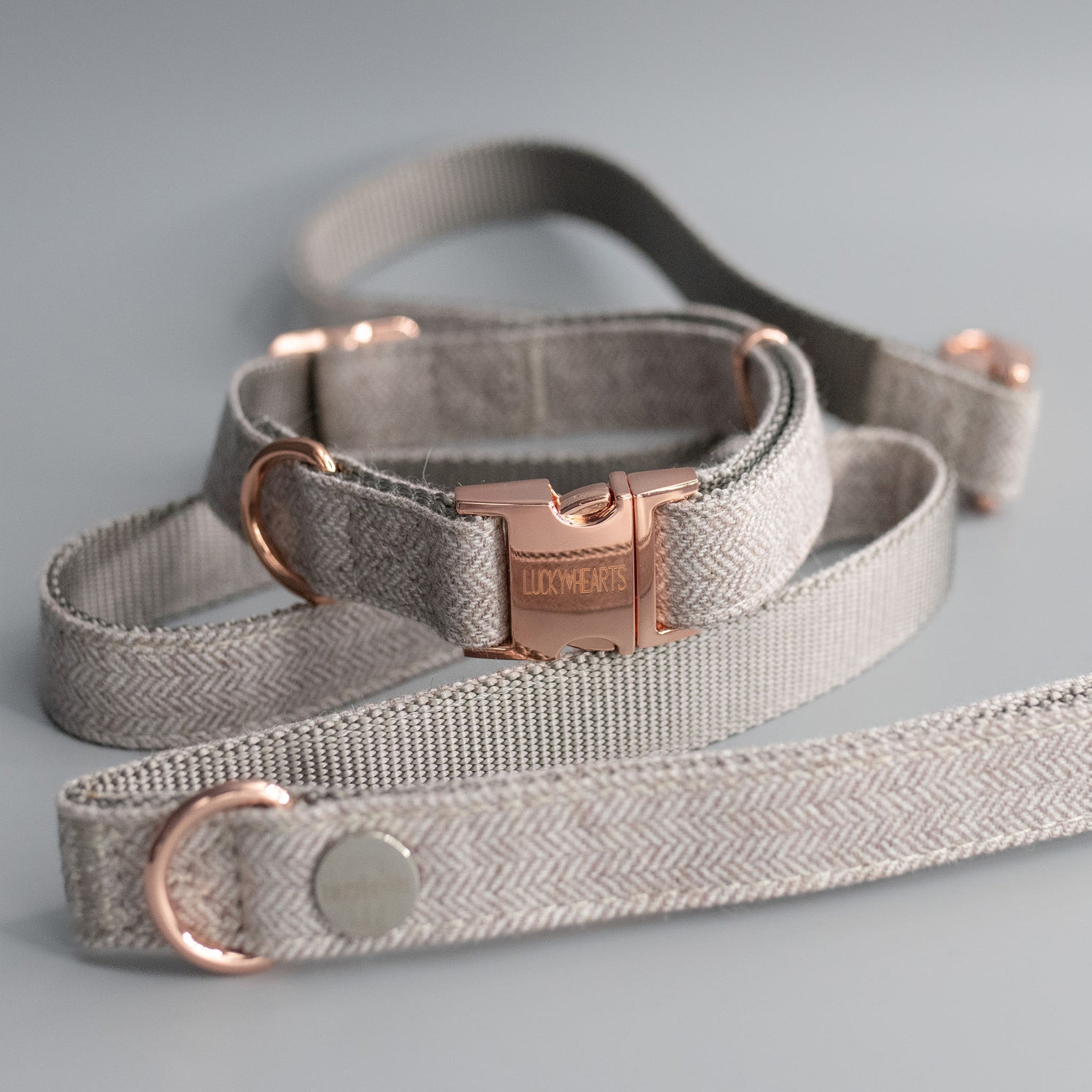 Halsband & Leinen Set Rosé