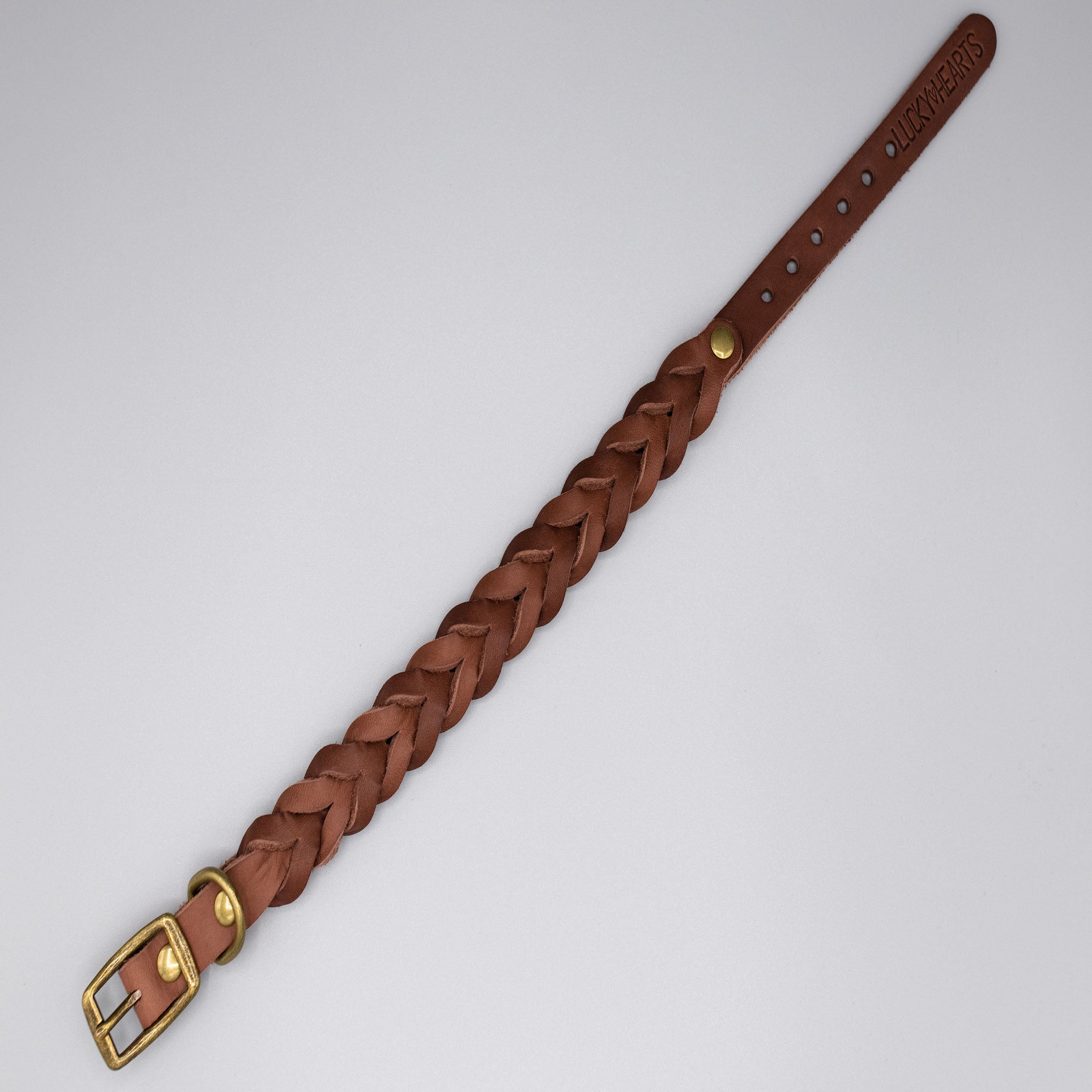 geflochtenes Fettleder Halsband Hugo